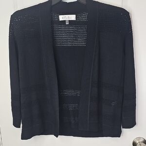 Kasper‎ Black Women's Cardigan Sweater Soze L